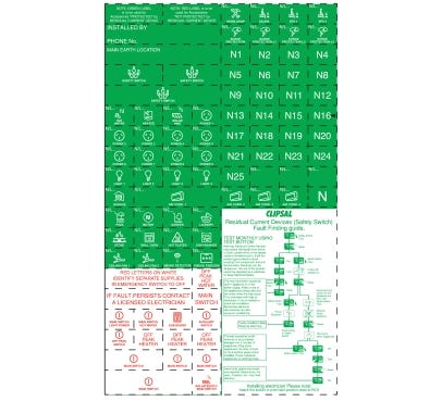 Clipsal MAX9 Enclosure Green Label - MX9ELG