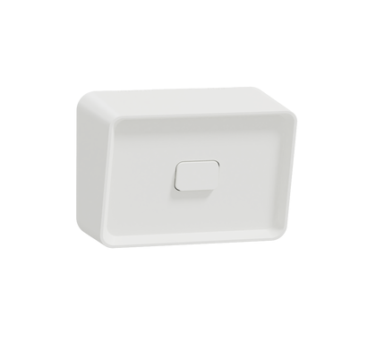 Clipsal Iconic Outdoor, 1 Gang, Switch, horizontal, 20A/16AX 250V, Extra White - O3041HA-XW