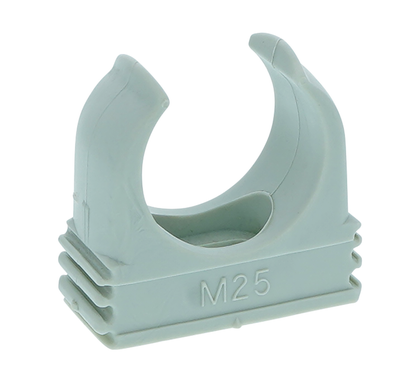 CONDUIT QUICK CLIP 25MM LIGHT GREY