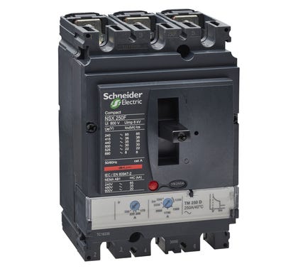 Clipsal Compact NSX <630 Circuit Breaker Compact Nsx250F 36 Ka At 415 Vac Tmd Trip Unit 250 A 3 Poles 3D - LV431630