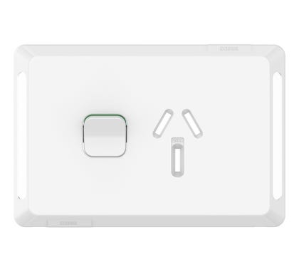 Skin Socket Sw Horiz Single 20A 250V