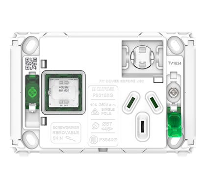 Grid Socket Swhoriz Sing 1Ex20A 10A 250V