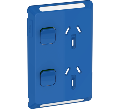 Skin Socket Sw Vert Twin 10A 250V