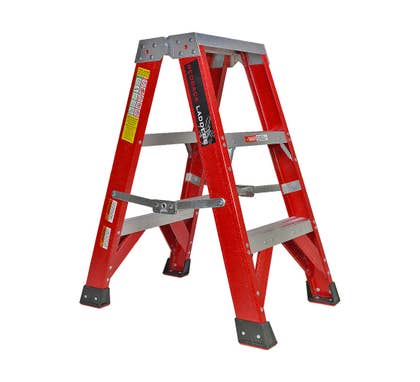 Redback Ladders Double sided fibreglass ladder