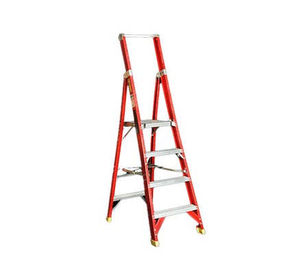 Redback Ladders Platform fibreglass ladder