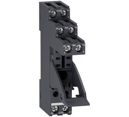 Schneider Electric Harmony Relay Socket Separate Contact 5 A Relay Type Rxg2 Screw Connector 250 V Ac - RGZE1S48M