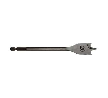 Alpha TS08-20 Turbo Bore Hex HSS Spade Drill Bit, 20mm