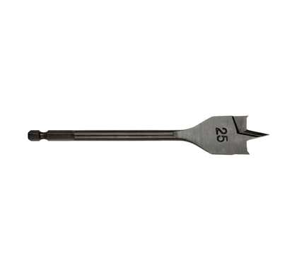 Alpha TS08-25 Turbo Bore Hex HSS Spade Drill Bit, 25mm