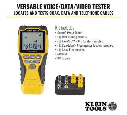 Digital Cable Tester Kit + Scout Pro 3