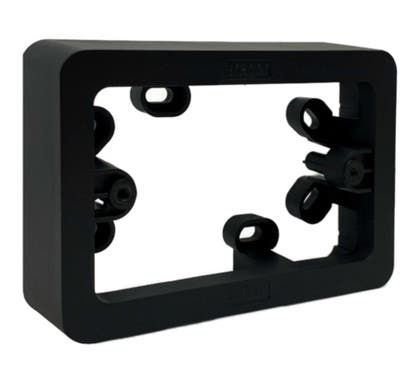 Hager Allure Mounting Block Matt Black - WBHMBD-MB