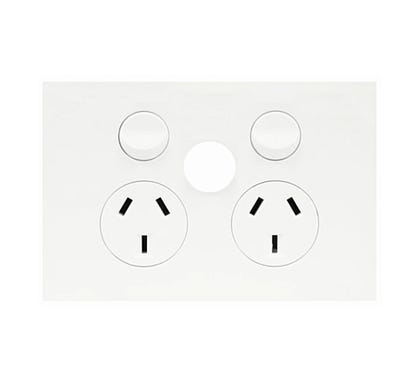 Hager Finesse DGPO 10A Blank Extra Switch MW - WBQP2XSB-MW