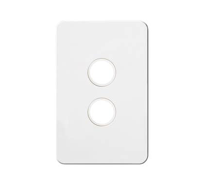 Hager WBSSP2-MW Silhouette Series Grid Plate & Cover