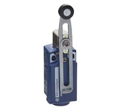 Clipsal OsiSense XC Standard Limit Switch Xckp - Th.Plastic Roller Lever Var.Length - 1Nc+1No - Snap - M16 - XCKP2145P16
