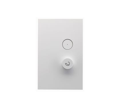 Clipsal Saturn Zen Rotary Dimmer Switch Univeral 450W Zen White - Z4062E450UDN-ZW