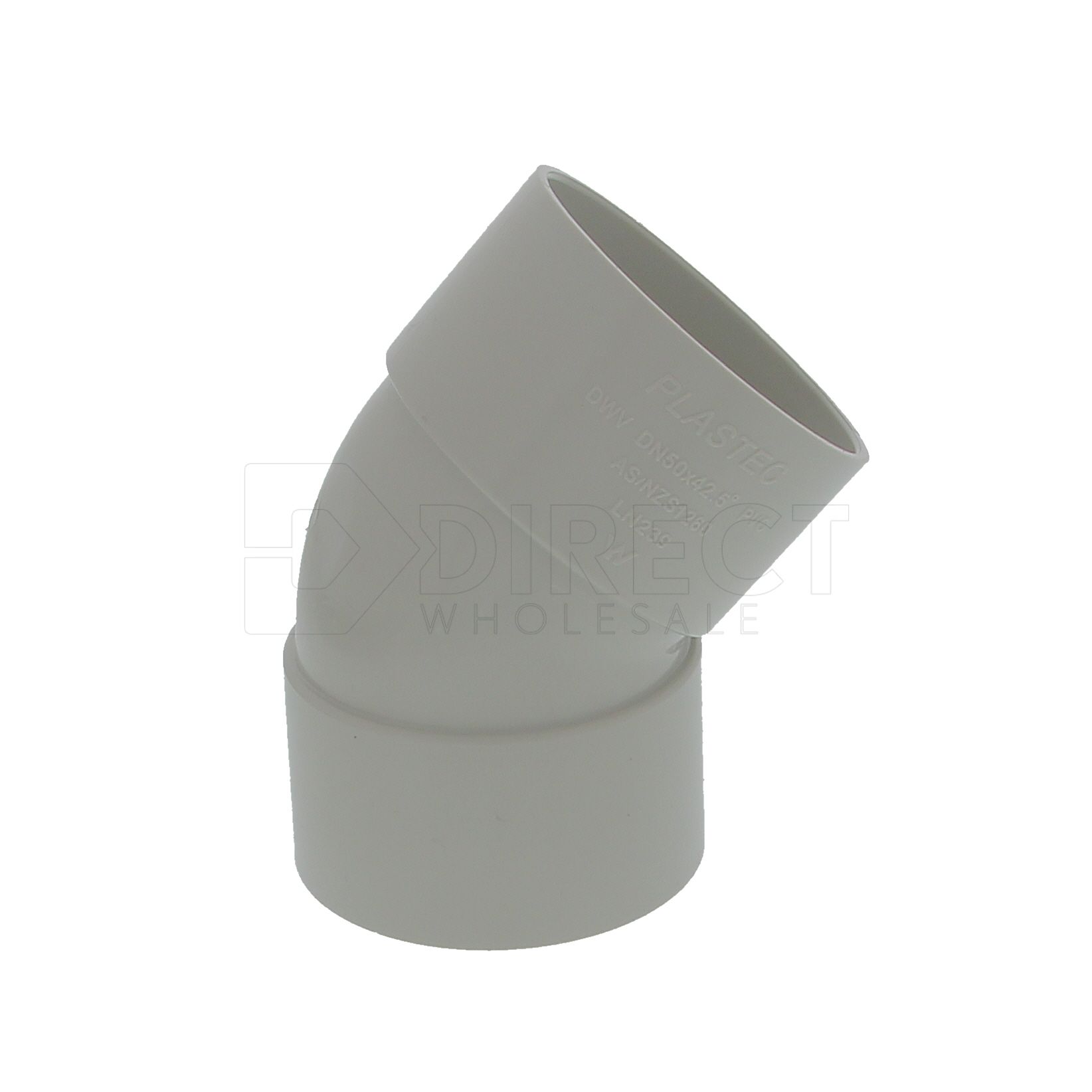 Dwv Bend Plain Female & Female Ends 50mm 45Degree