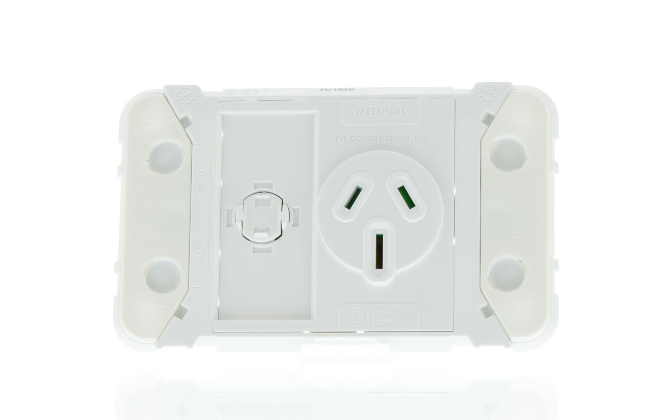Clipsal Iconic Series Power Outlet Grid Horizontal  - 15 Amp - 3015/15G