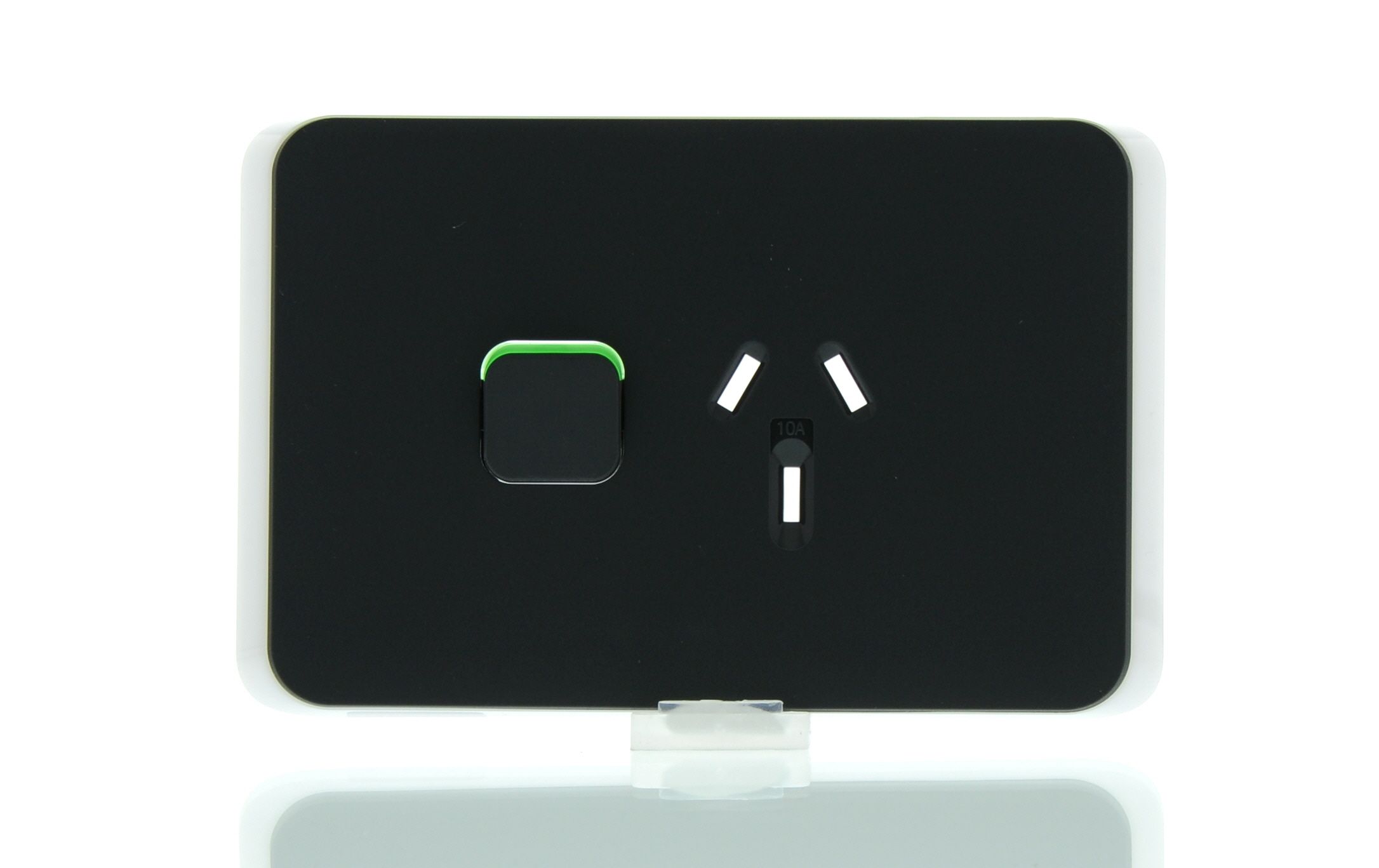 Clipsal Iconic Series Cover Frame - 1 Switch & 1 Socket - 10 A - Horizontal - Anthracite - 3015C-AN