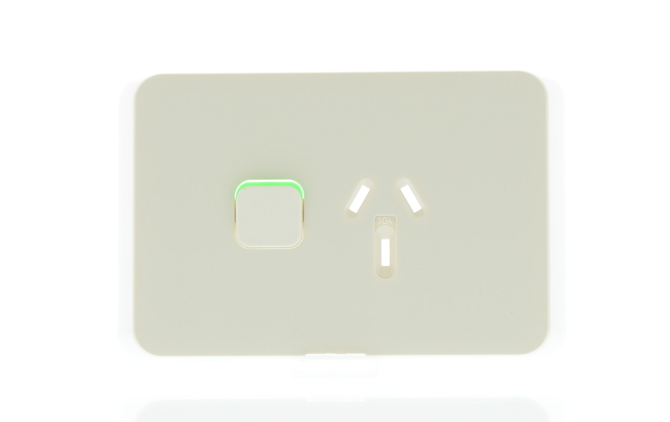 Clipsal Iconic Series Cover Frame - 1 Switch & 1 Socket - 10 A - Horizontal - Warm Grey - 3015C-WY