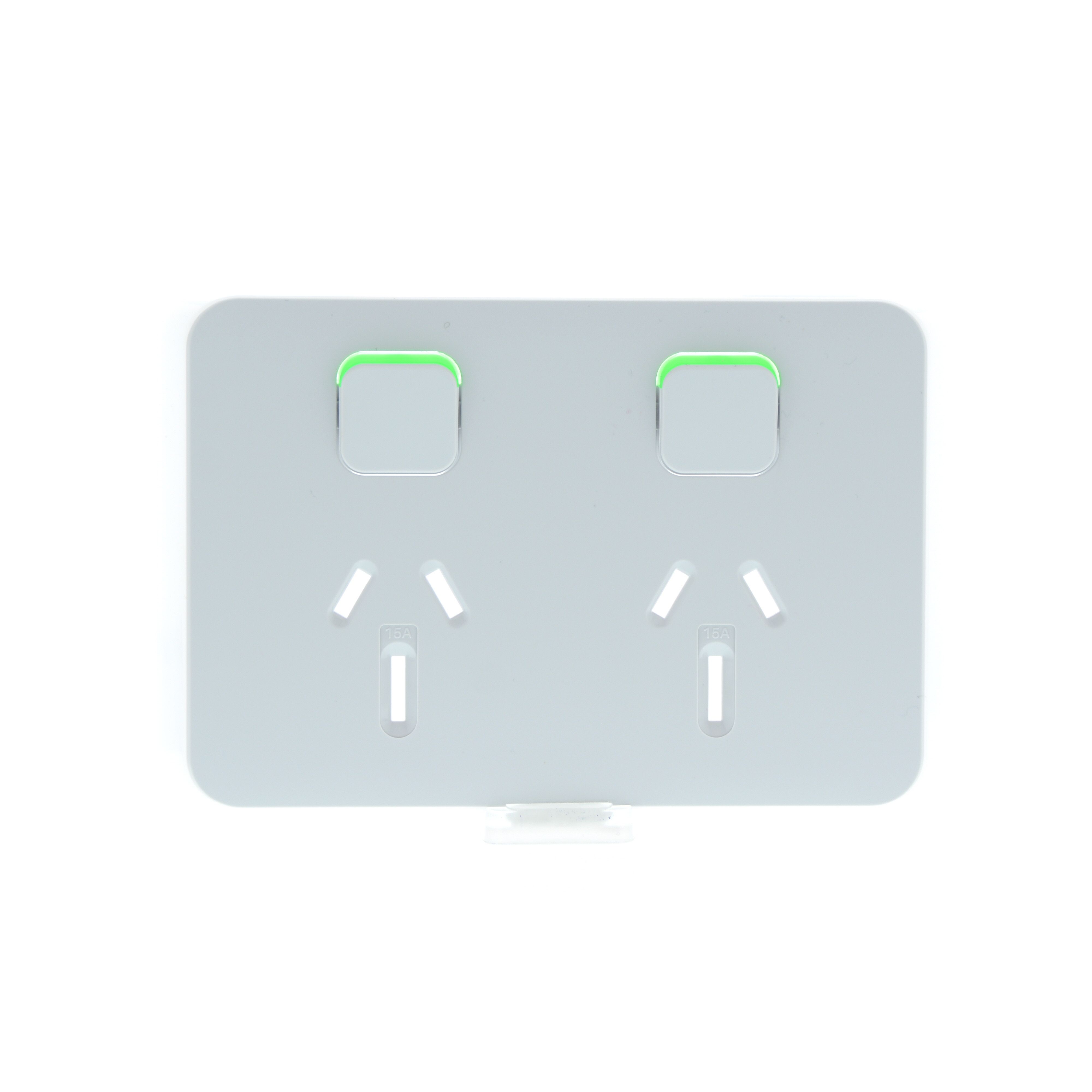 Clipsal Iconic Series Cover Frame - 2 Switches & 1 Sockets - 15 A - Horizontal - Cool Grey - 3025/15C-CY