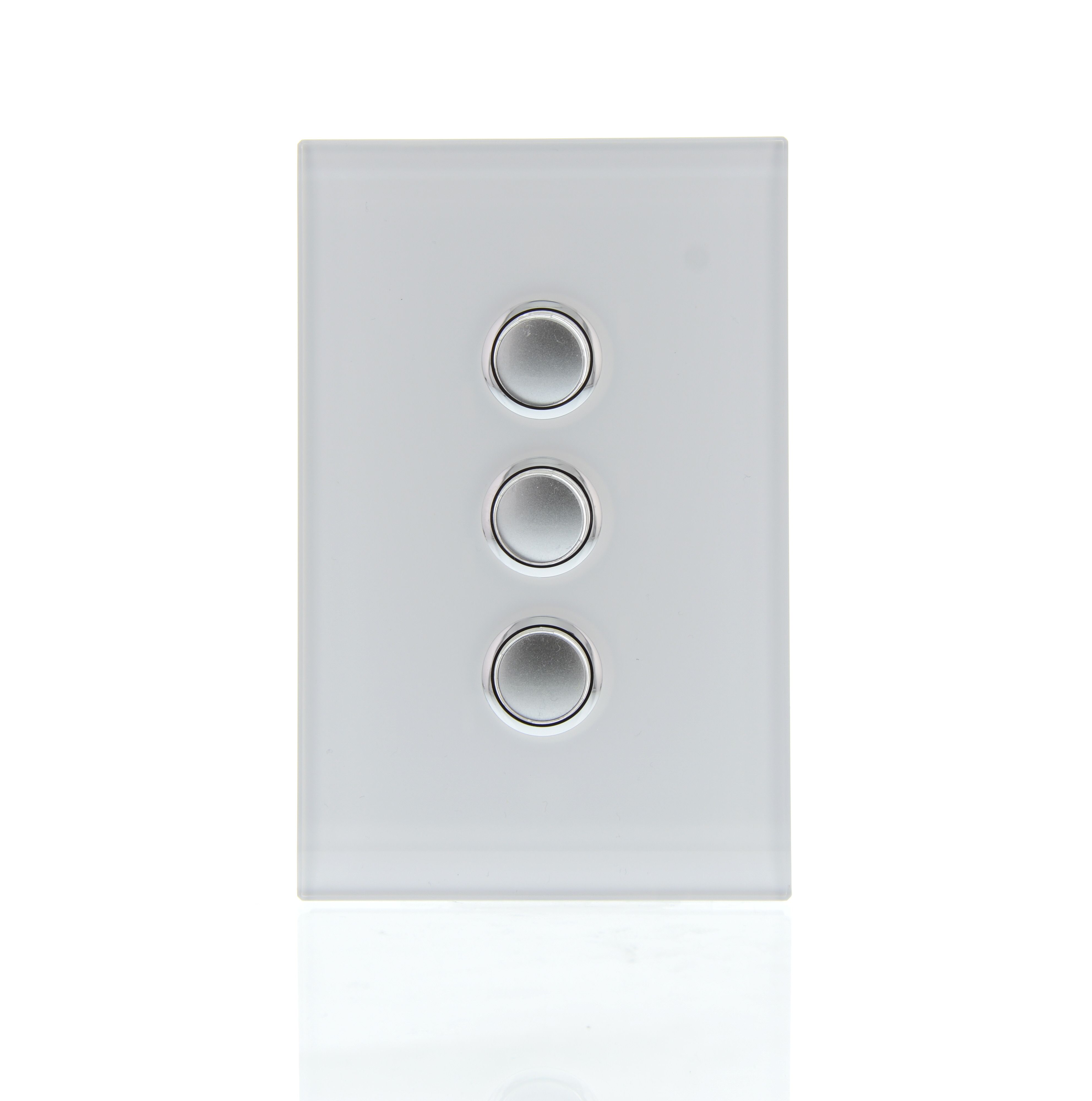 Clipsal Saturn Series Plate Grid & Surround 3 P/W 60Ser  - 4063VH-PW