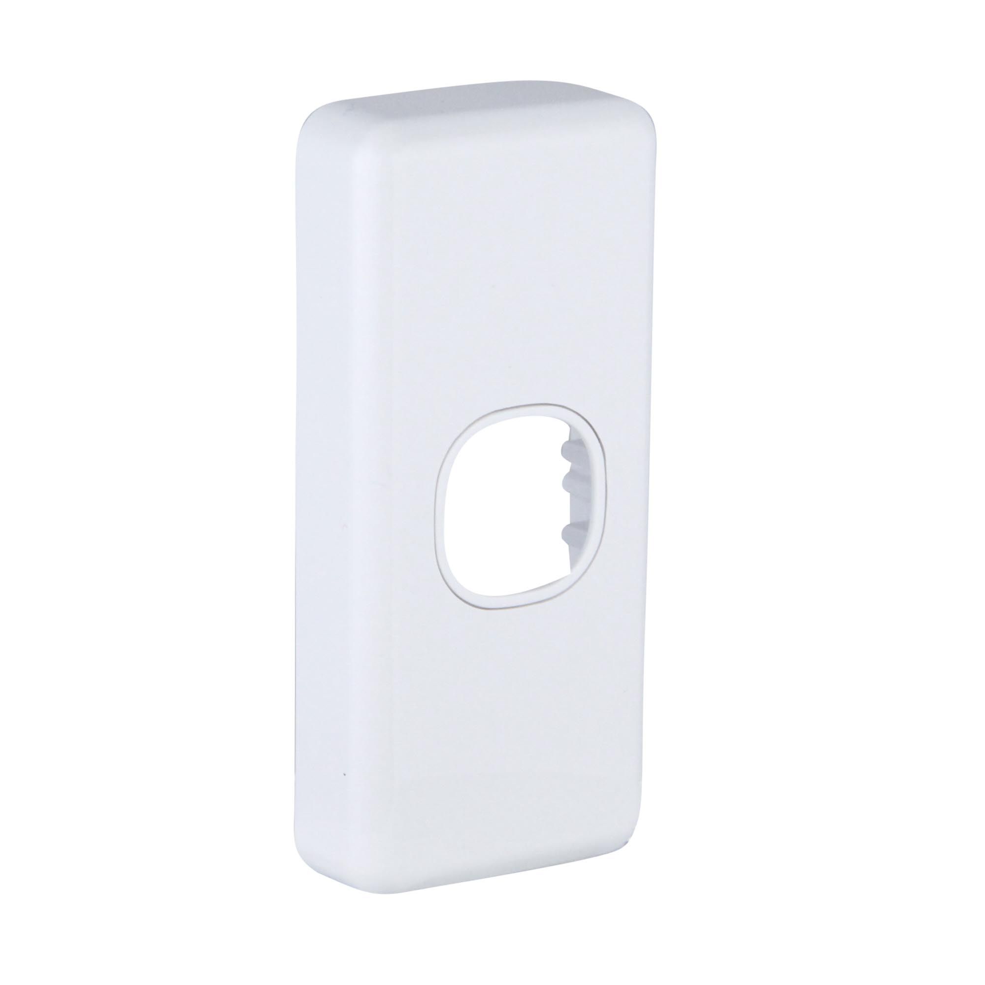 Clipsal Classic C2000 Series Plate Grid & Cover 1 Gang Arch White - C2031-WE