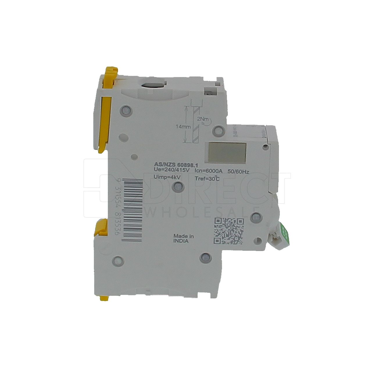 Clipsal MAX9 MCB 1P C 10A 6000A - MX9MC110