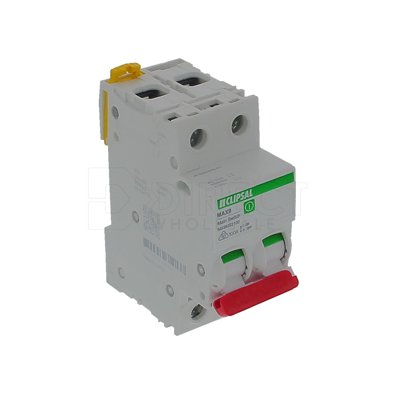 Clipsal MAX9 Main Switch 2P 100A - MX9MS2100