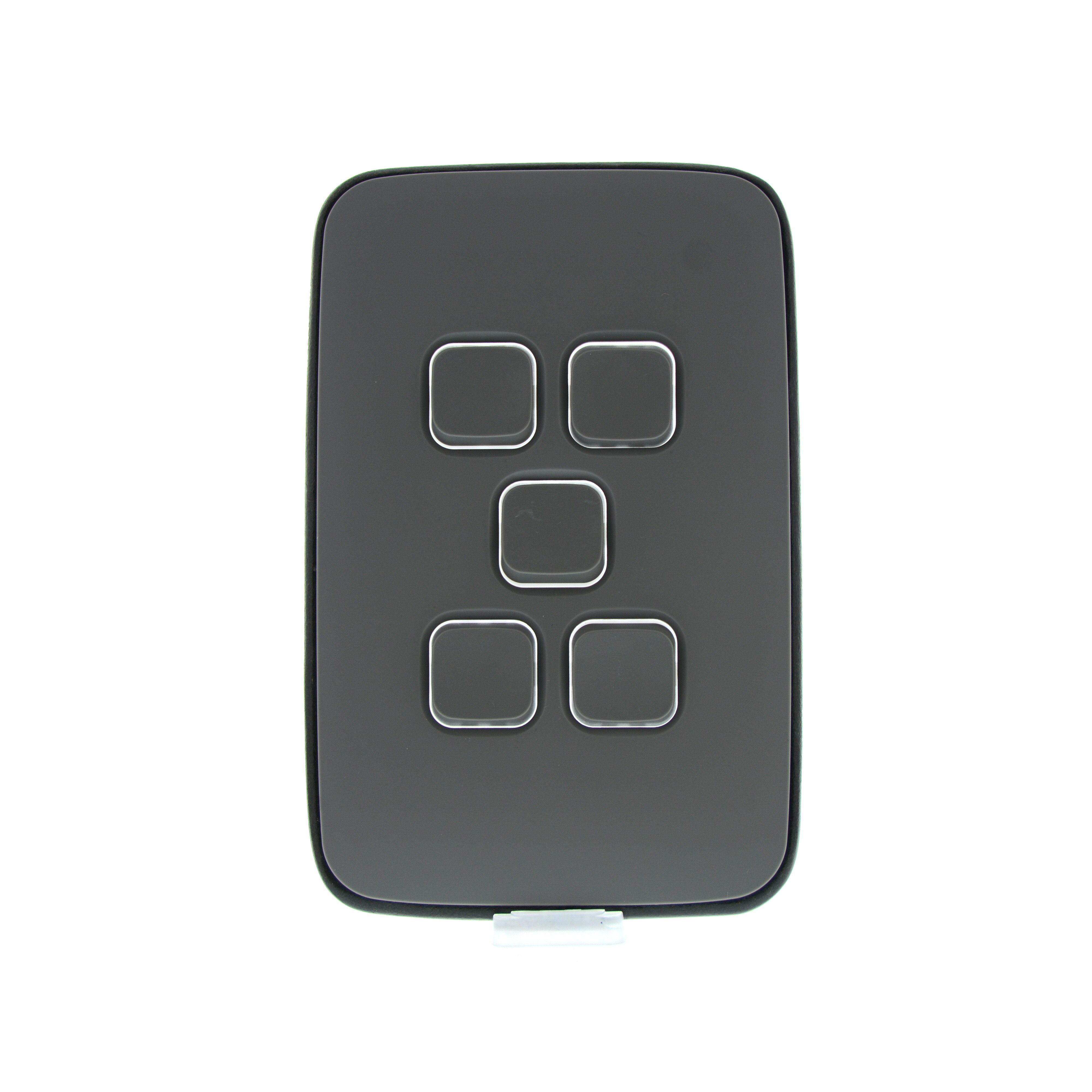Clipsal Iconic Essence Cover Frame, 5 Switches, Vertical, Ash Grey - E3045C-AG