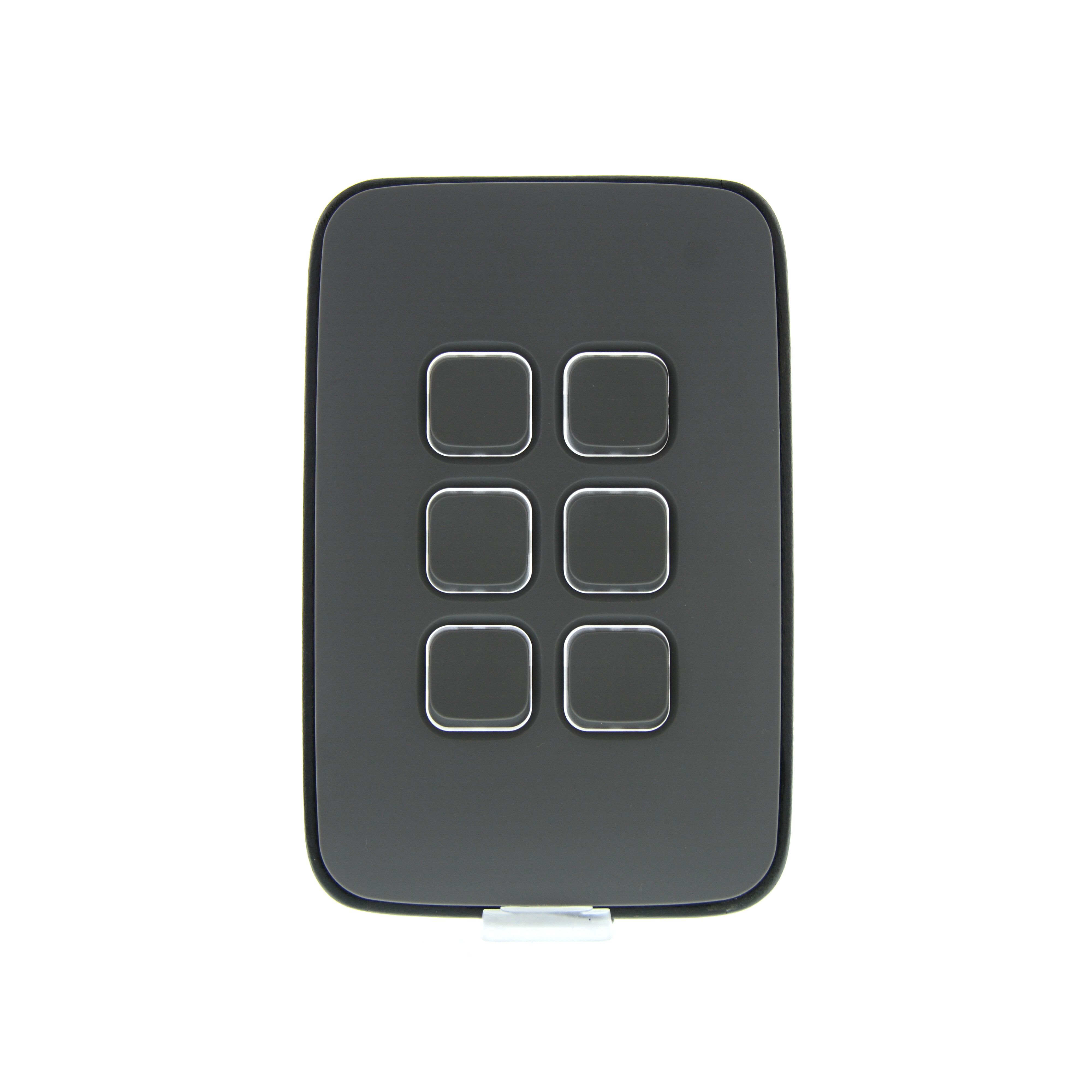 Clipsal Iconic Essence Cover Frame, 6 Switches, Vertical, Ash Grey - E3046C-AG