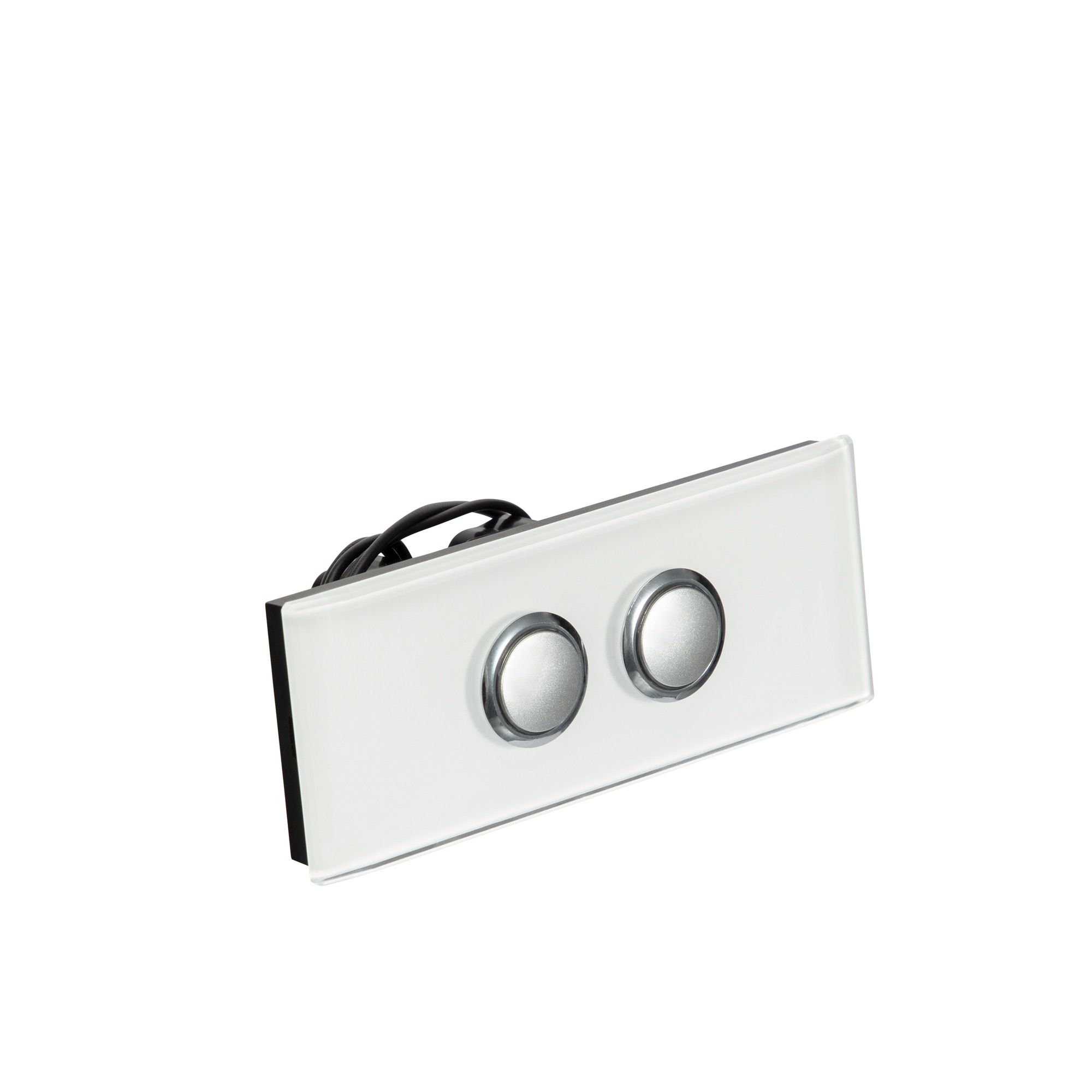 Clipsal Saturn Series Switch 2 Architrave Led 4000 Series Including Saturn Horizontal Pure White - 4062AL-PW