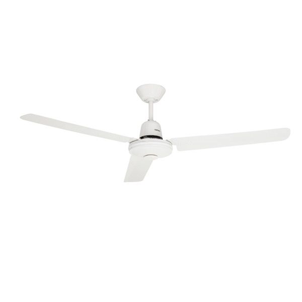 Clipsal Ceiling Sweep Fan 1200Mm Hangsure 3 Blade Aluminium White - P3HS1200AL-WE